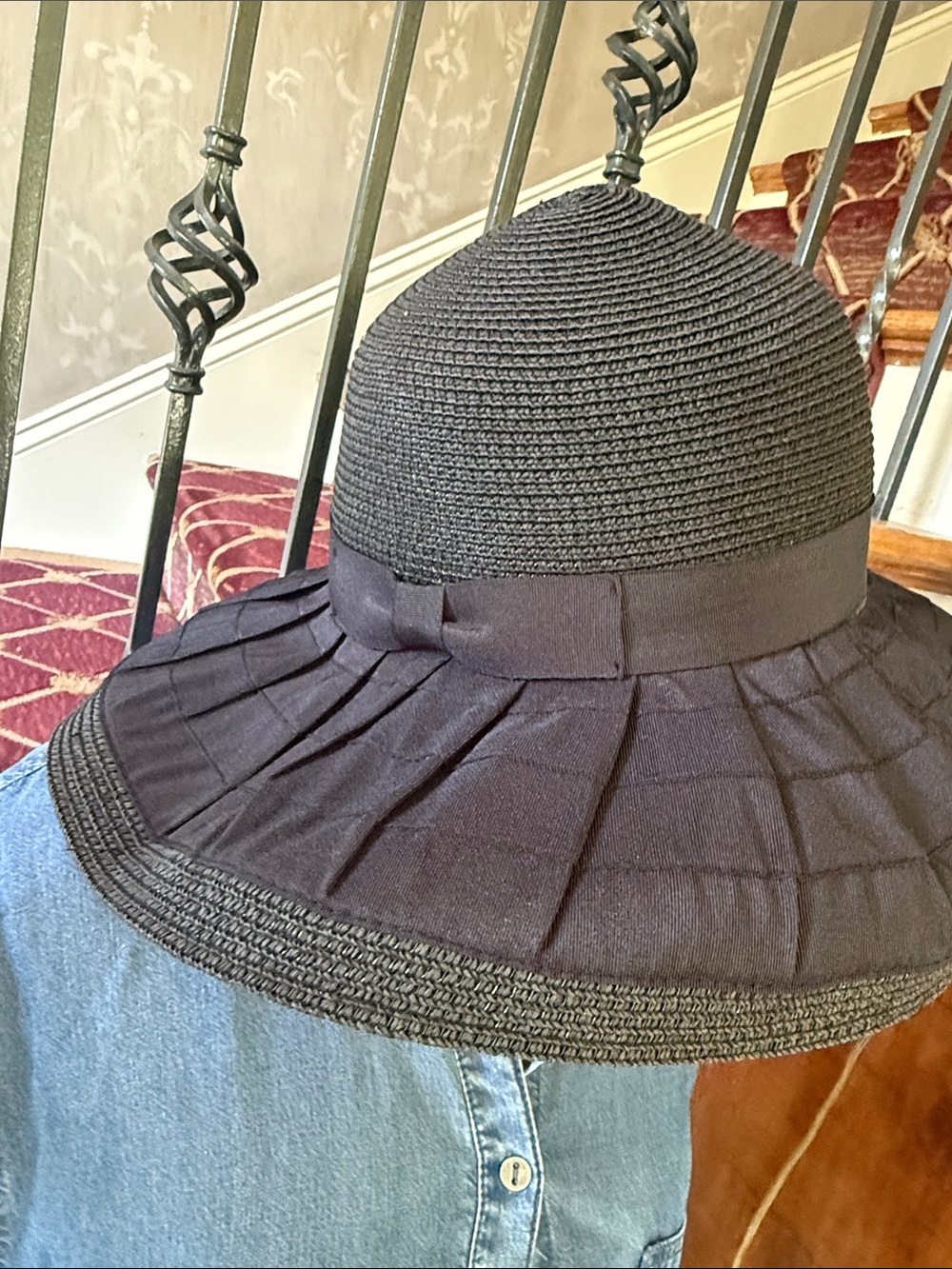 SUN N SAND ladies, black wide from Sun hat, excellent condition - Picture 4 of 8